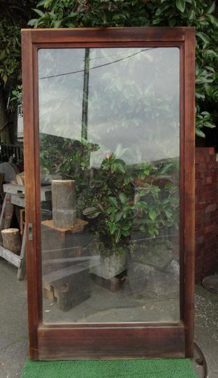 古材 古建具 古道具の販売 ひでしな商店 庭を臨む一枚ガラス戸
